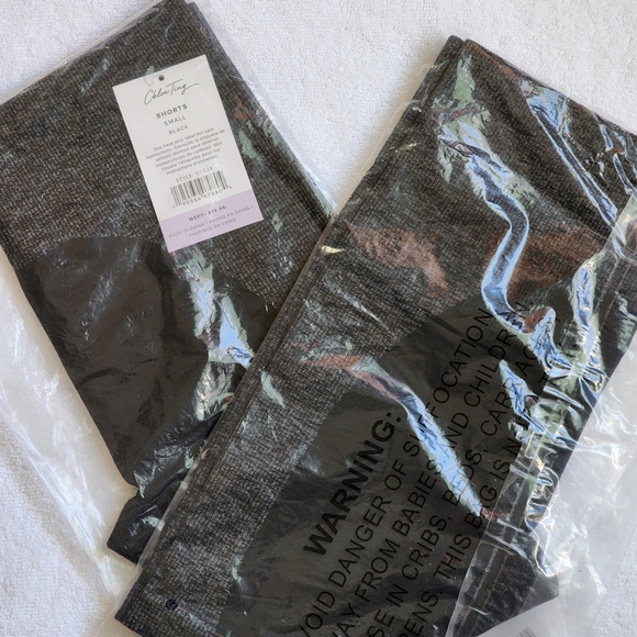 NWT CHLOE TING WOMEN'S SEAMLESS MARL BIKER SHORTS 5" INSEAM - Picture 6 of 8